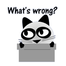 The cat of panda pattern 2 sticker #5895986