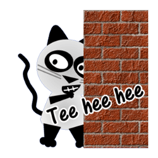 The cat of panda pattern 2 sticker #5895988