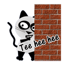 The cat of panda pattern 2 sticker #5895988