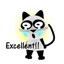 The cat of panda pattern 2 sticker #5895989