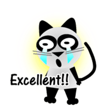 The cat of panda pattern 2 sticker #5895989