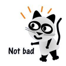 The cat of panda pattern 2 sticker #5895990