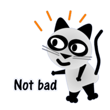 The cat of panda pattern 2 sticker #5895990