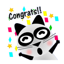 The cat of panda pattern 2 sticker #5895991