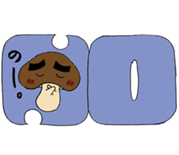 Shiitake mushroom Takeshi. sticker #5896917