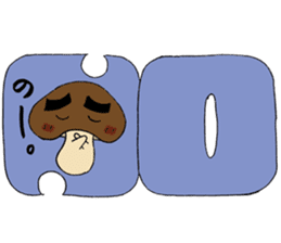Shiitake mushroom Takeshi. sticker #5896917