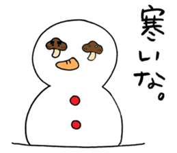 Shiitake mushroom Takeshi. sticker #5896928