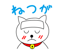 Cat named Shiro. 2nd version sticker #5897149