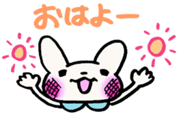 rabbit grandma loves grandchild sticker #5897248