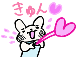 rabbit grandma loves grandchild sticker #5897254