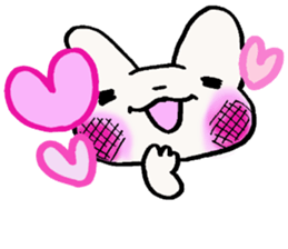 rabbit grandma loves grandchild sticker #5897255