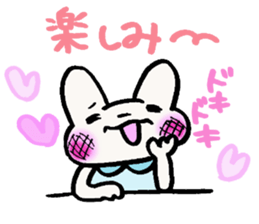 rabbit grandma loves grandchild sticker #5897259