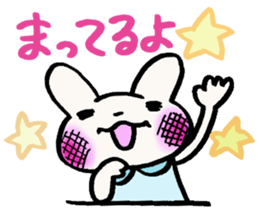 rabbit grandma loves grandchild sticker #5897267