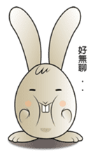 Funny alien rabbit sticker #5897419
