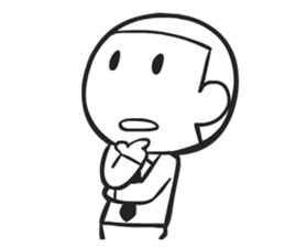 Shining face Bulb Boy sticker #5897513