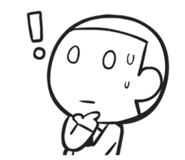 Shining face Bulb Boy sticker #5897535