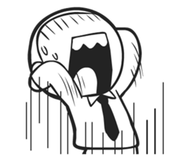 Shining face Bulb Boy sticker #5897540