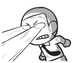 Shining face Bulb Boy sticker #5897548