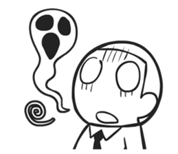 Shining face Bulb Boy sticker #5897549