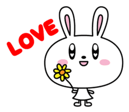 love rabbit. sticker #5897632