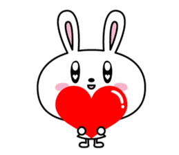 love rabbit. sticker #5897633
