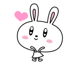 love rabbit. sticker #5897635