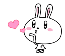 love rabbit. sticker #5897637