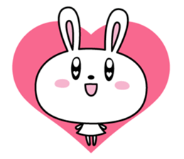 love rabbit. sticker #5897670