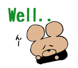 simple communication(1-2words) sticker #5898824