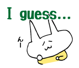 simple communication(1-2words) sticker #5898825