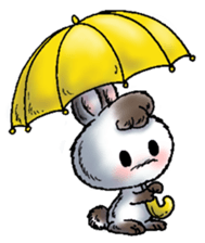 Rabbit walk nice sticker #5899512