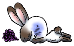 Rabbit walk nice sticker #5899515