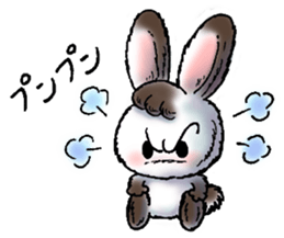 Rabbit walk nice sticker #5899516