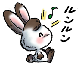 Rabbit walk nice sticker #5899520