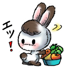 Rabbit walk nice sticker #5899521