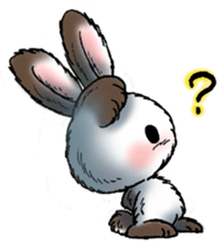 Rabbit walk nice sticker #5899526