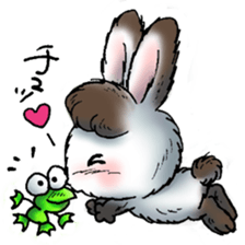 Rabbit walk nice sticker #5899529