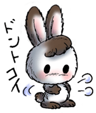 Rabbit walk nice sticker #5899531