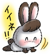 Rabbit walk nice sticker #5899534