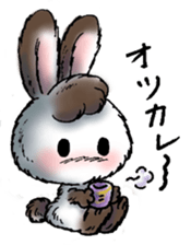 Rabbit walk nice sticker #5899535