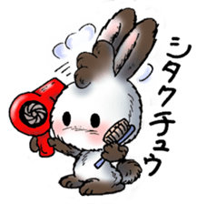 Rabbit walk nice sticker #5899536