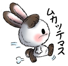 Rabbit walk nice sticker #5899541