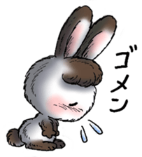 Rabbit walk nice sticker #5899545