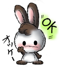 Rabbit walk nice sticker #5899546