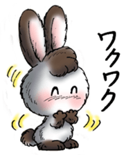 Rabbit walk nice sticker #5899548