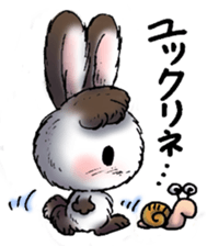 Rabbit walk nice sticker #5899550