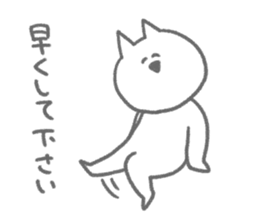 Cat speaking respect language2 sticker #5899769