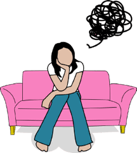 pink sofa/English version sticker #5900250