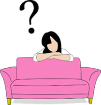 pink sofa/English version sticker #5900260