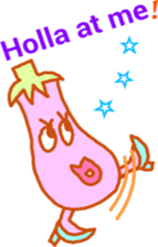 Eggplant family (English) sticker #5900360